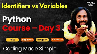 Python Identifiers Variables Explained in Simple Words Learn Python Basics for Beginners