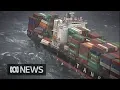 83 shipping containers fall from cargo ship off Australia s east coast ABC News