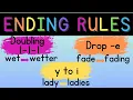 Ending Rules Doubling drop - e y to i