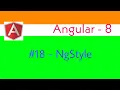 NgStyle Directive In Angular 8 Angular 8 Tutorial In Hindi