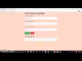 Creating a PHP CALCULATOR - Finished Product Calculator