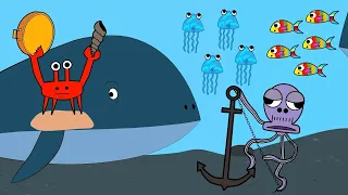 Escape From the Giant Whale - Underwater Adventure Series - Clawlolo On Pop Teen Toons