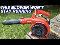 Fixing A Homelite Blower That Won t Stay Running