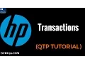 Transactions - HP UFT QTP TutoriaL