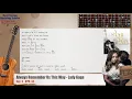 Always Remember Us This Way - Lady Gaga A Star Is Born Theme Guitar Backing Track with chords