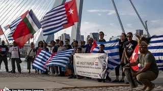 Download Free West Papua NL commemorates the Biak Massacre @ Erasmusbrug Rotterdam MP3