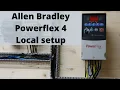 Allen Bradley Powerflex 4 local mode set up and Factory reset Single phase English