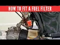 How to install an inline fuel filter on a motorcycle