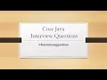 Core Java Interview Questions and Answers Part - 1