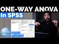 One-way ANOVA Post Hoc Analysis in SPSS Two Methods