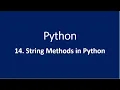 14 String Methods in Python