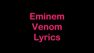 eminem venom lyrics 