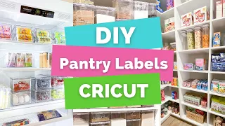 DIY Easy Pantry Labels with Cricut | Step by Step Beginner Tutorial