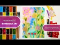 Maximalist Boho Art Exploring Mixed Media Composition