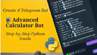 Advanced Telegram Calculator Bot with Python pytelegrambotapi L-5