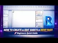 How to Create a Sheet in Revit -A Complete Guide to Creating Sheets Like a Pro Beginner to PRO