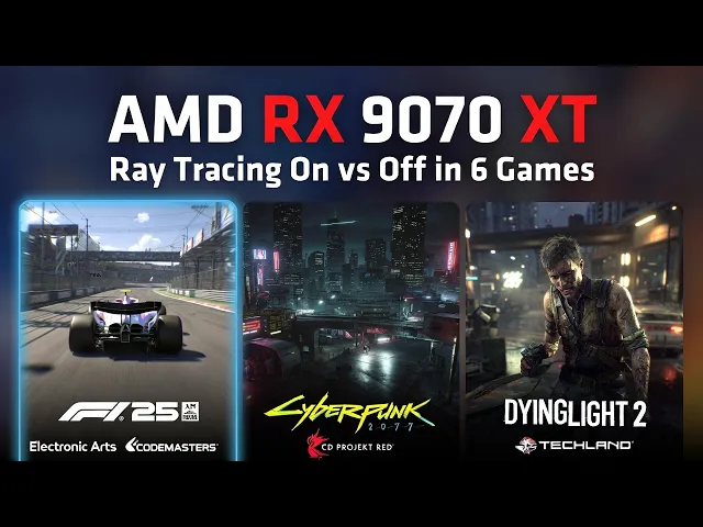 RX 9070 XT Ray Tracing DESTROYS FPS? ON vs OFF in 6 Games