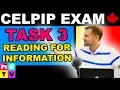 CELPIP Reading Task 3 - TIPS