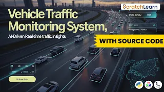 Vehicle Traffic Monitoring System using Python OpenCV Deep Learning Project Source Code