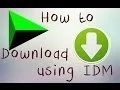 How To Download Files using IDM Internet Download Manager