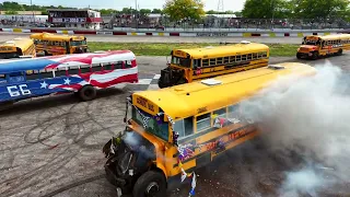 09 24 2023 Rockford Speedway FIGURE 8 SCHOOL BUS RACE 