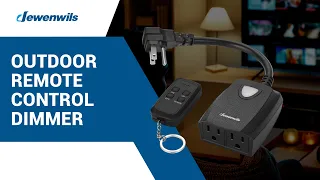 How to Set DEWENWILS Outdoor Dimmer for String Lights Remote Control Weatherproof 100FT Range