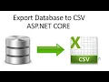 Export Database file to CSV File in ASP NET CORE