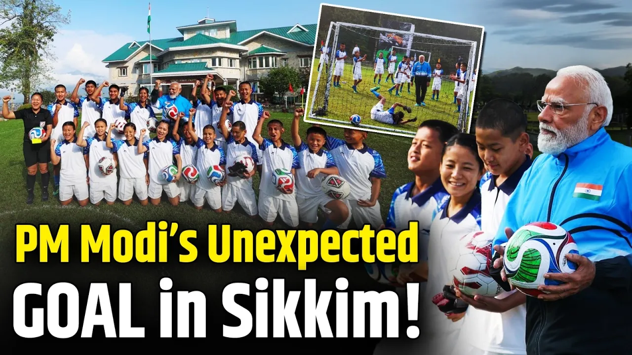 Narendra Modi Plays Football in Sikkim | Viral Moment