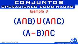 Operaciones combinadas con conjuntos| Ejemplo 2