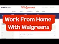 Walgreens Work From Home Job Online Jobs Remote Jobs