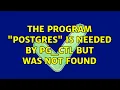 The program postgres is needed by pg - ctl but was not found 2 Solutions