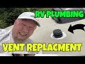 RV Rooftop Plumbing Vent Cover - removal and re
