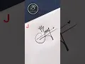 Stylish J letter signature idea #signature #howtosign