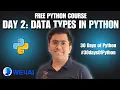 Lec 2 Data Types in Python Hindi IIT Madras
