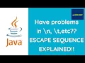 Escape Sequence Concept in Java