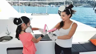 Onboard Lifestyle ep.6 Painting the decks on our Catamaran…finally!