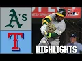 Athletics vs Texas Rangers Full Game Highlights ESPN MLB