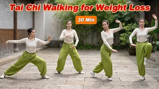 30-Min Tai Chi Walking Workout to Burn Calories, Support Weight Loss, Improve Balance & Stay Active