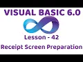 Visual Basic 6 0 Receipt screen preparation