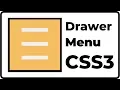 CSS Tricks - Drawer Menu in CSS Checkbox