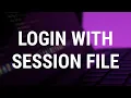 Login to Telegram App with Session File or String