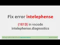 Fix error intelephense 1013 in VSCode IDE - HKimhab Kimhab
