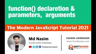 014 Function Declaration Parameters Arguments The Modern JavaScript Tutorial