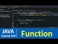 Java Tutorial - Functions or Methods in Java Programming