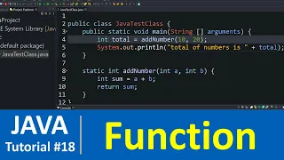 Java Tutorial - Functions or Methods in Java Programming