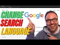 How to Change Google Search Language on Google com