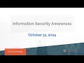 Information Security Awareness Training
