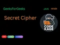 GFG POTD Secret Cipher Z-Array Java Hindi