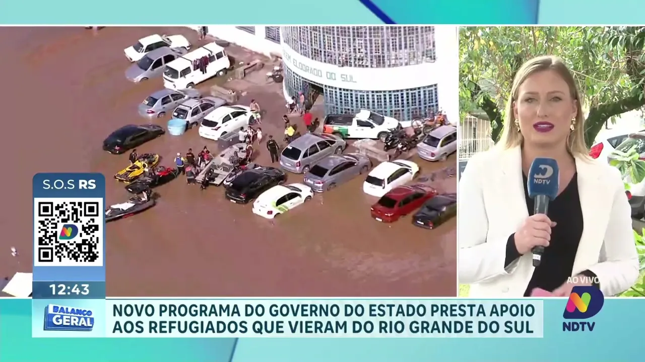 Governo de SC lança programa de apoio aos refugiados climáticos gaúchos