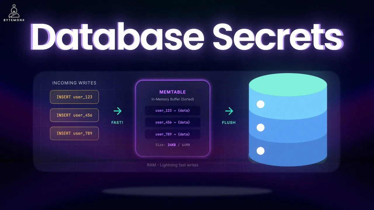 How Databases Actually Store Your Data (B-Trees vs LSM Trees Explained)